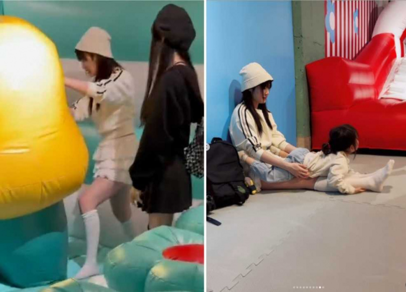 粿醬與吳心緹、蓋彼玩耍