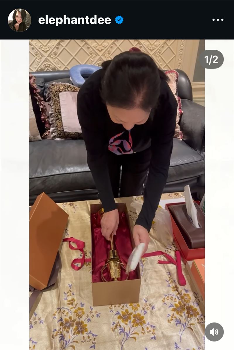 小S一家四口合照