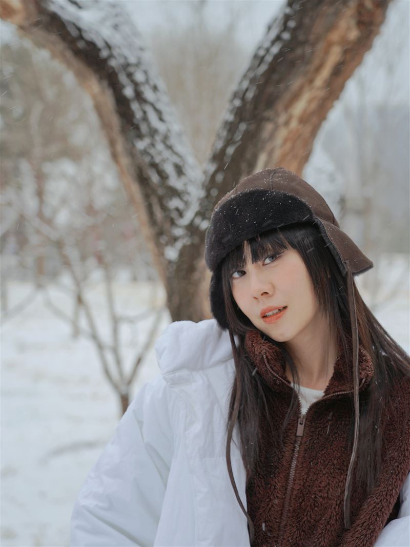 北京雪景中的演出裝置