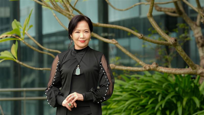 林秀玲在新戲《百味人生》宣傳現場