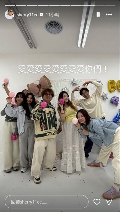 依依、納豆在親朋好友見證下喜迎女兒