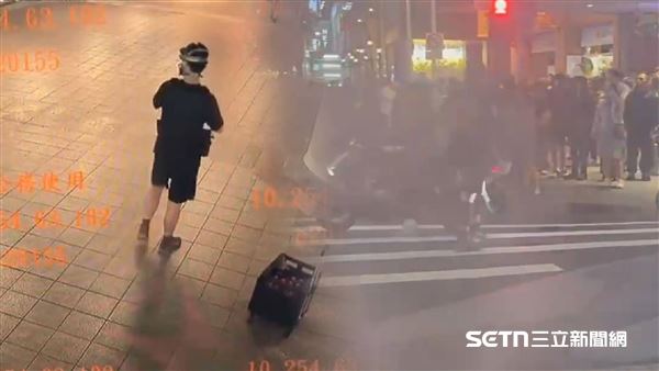 昨晚台北街頭現場