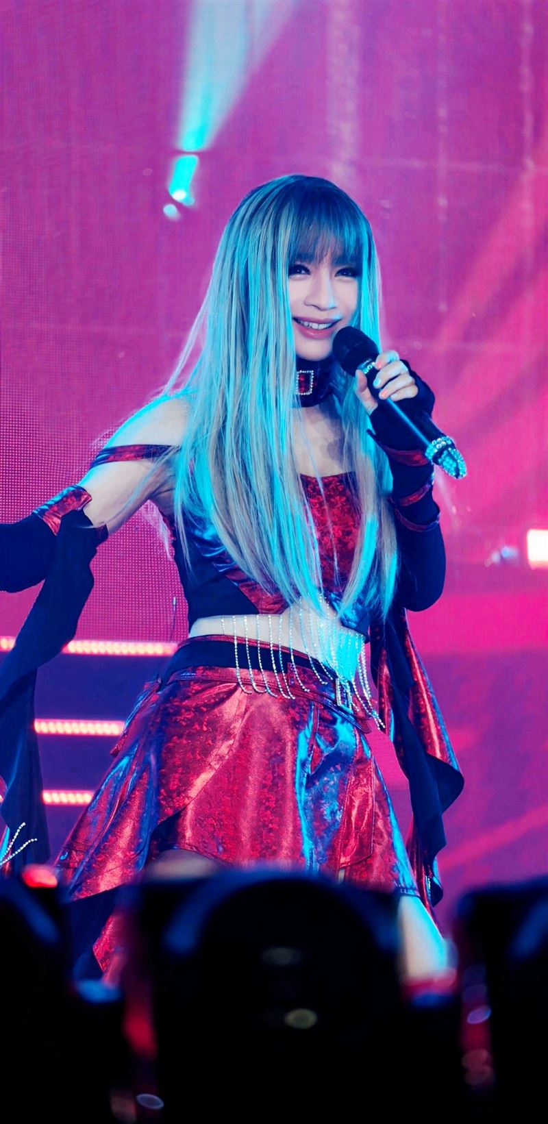 钟洁希舞台彩排