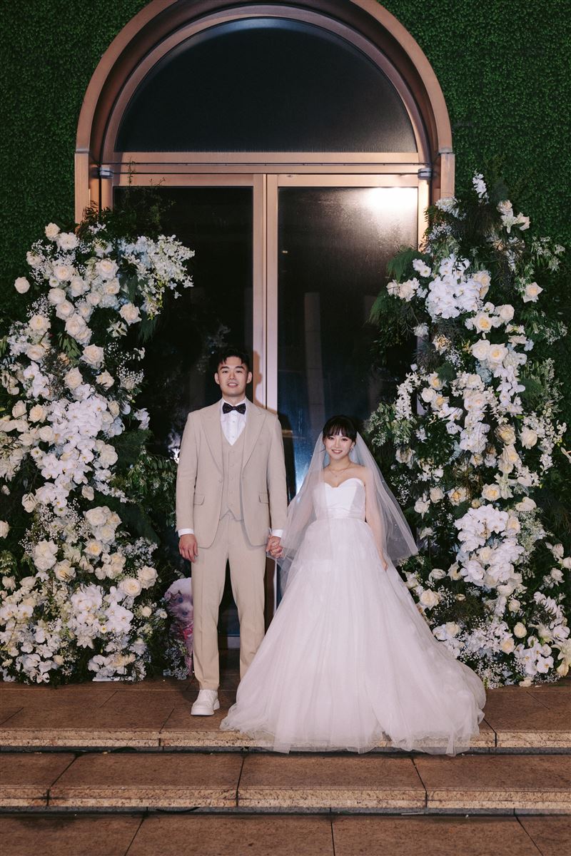 王齊麟與陳詩媛婚禮現場照曝光。