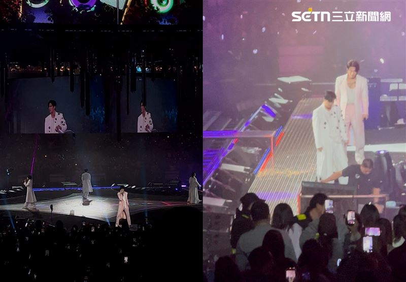 阿信回歸舞台與F4合影