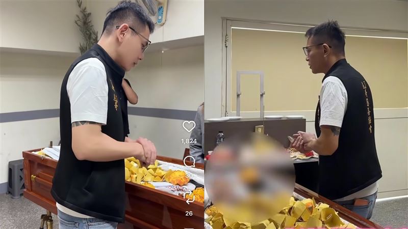 AJ哥公布弟弟去世躺棺材畫面