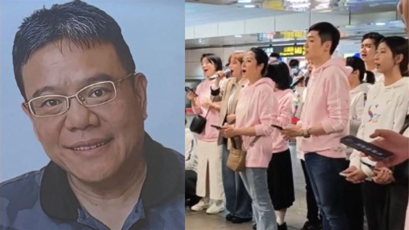 北车追思会现场的纪念画面