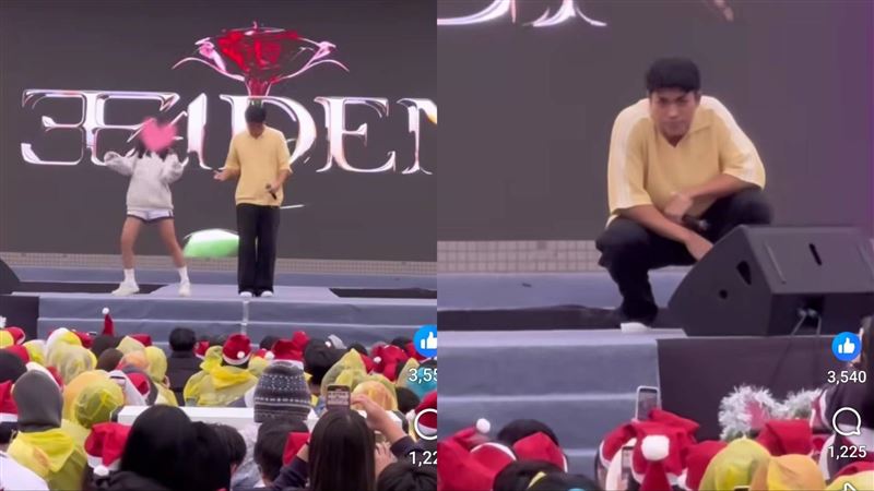 王ADEN校园演唱会现场图