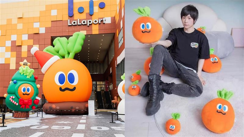 展區夜景與聖誕氛圍