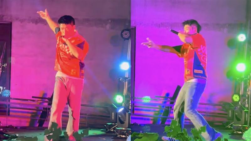 王ADEN昨晚照常演出。（圖／讀者提供）