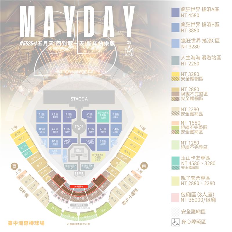 五月天台中站新年快樂版演唱會