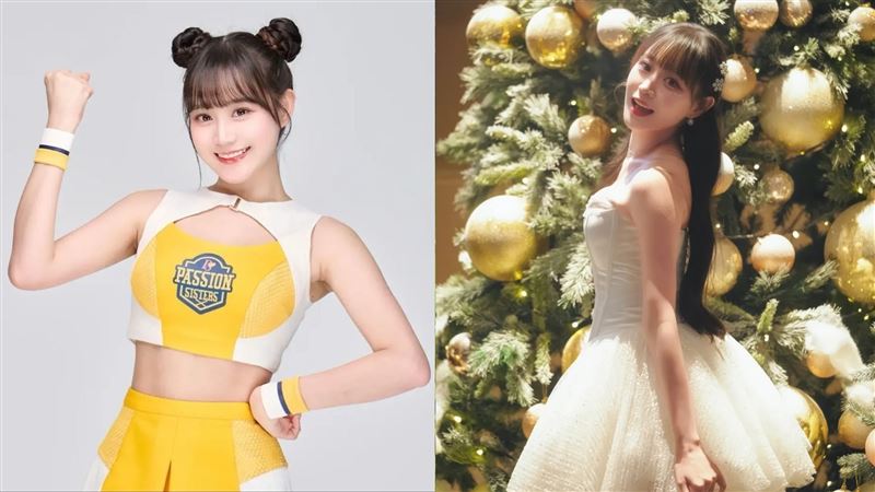 邊荷律聖誕節白色洋裝全景