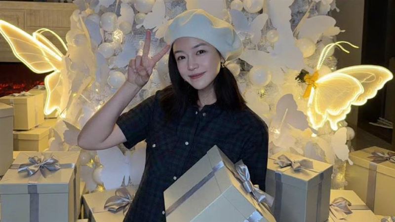 陈妍希圣诞聚会现场