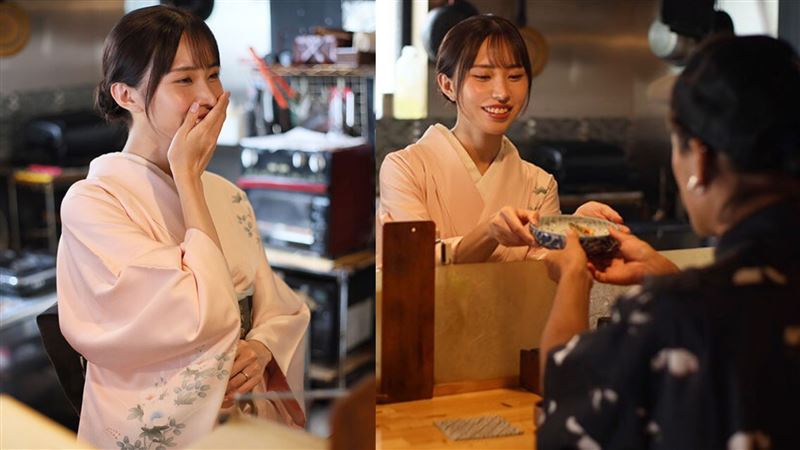 佐野秋帆和服亮相