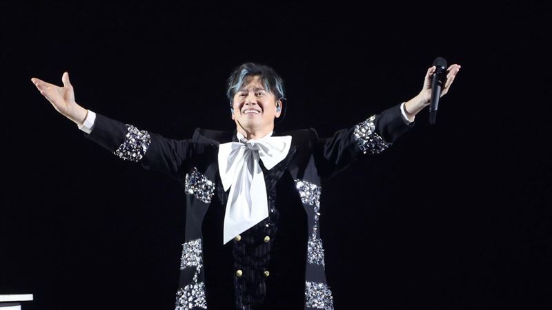 李聖傑在台北小巨蛋開唱。