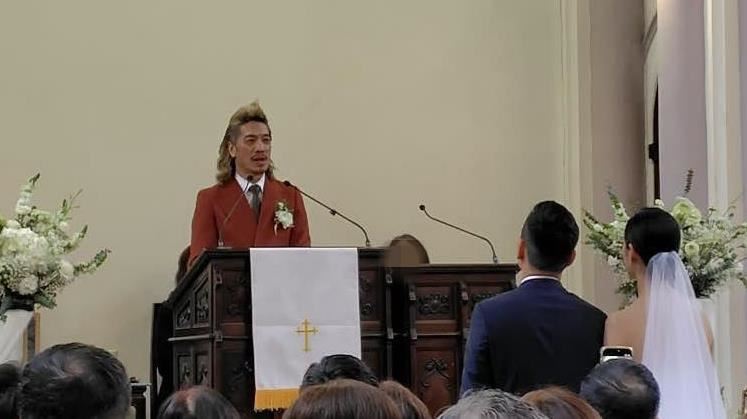 朱約信婚禮現場