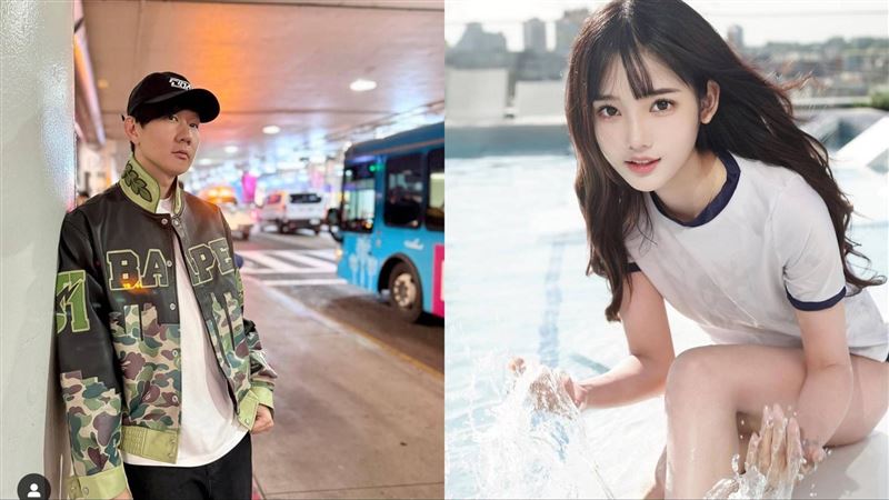 林俊傑與七七同框照