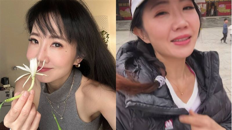 謝忻清晨現身新竹普天宮的畫面