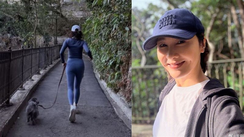 黎姿山径慢跑蜜桃臀