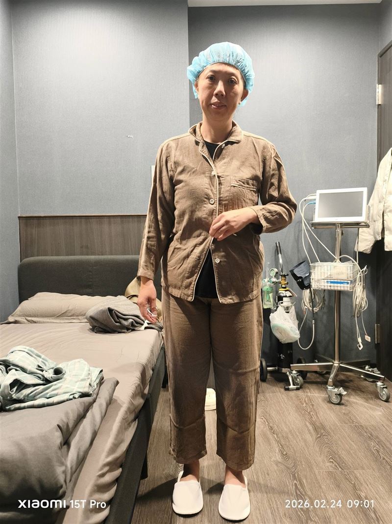 蔡季芳術前夜未眠
