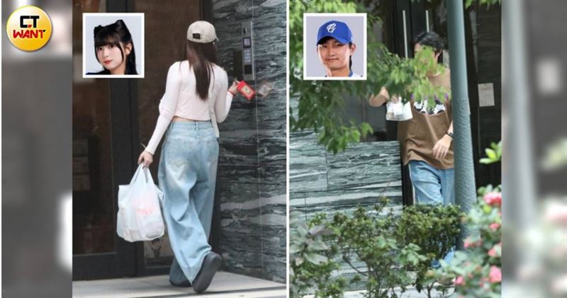 瑟七與李東洺疑似進出同一住所