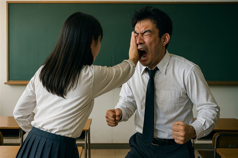 A男指控的示意图