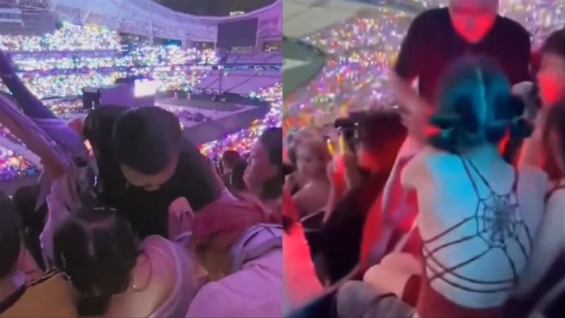 时代少年团演唱会保安检查争议照片