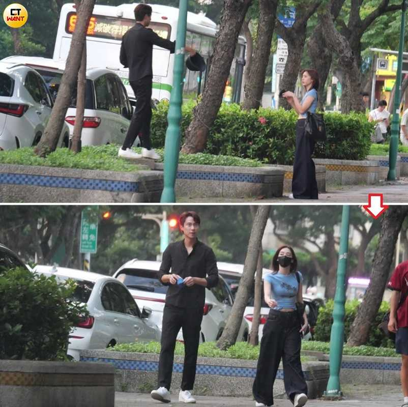 两人共用餐桌的互动