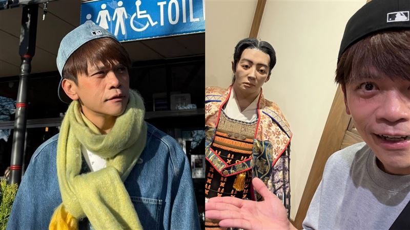 小倉城旅遊畫面與武士像