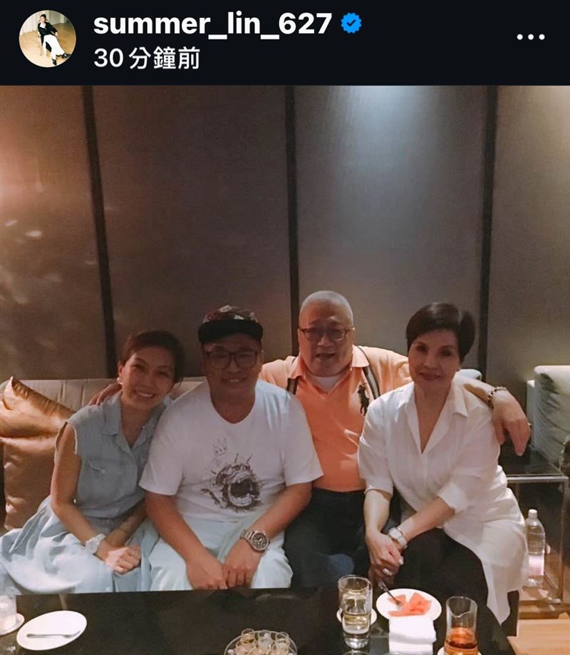 林有慧在社群貼文分享照