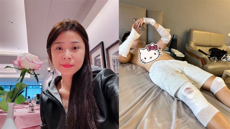 李燕崩潰與家人受傷的貼文截圖