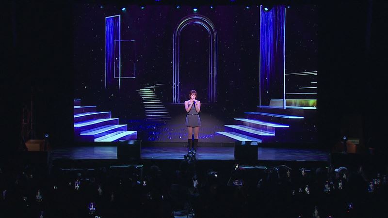 河智媛改編抒情版歌曲現場粉絲們聽得如癡如醉。