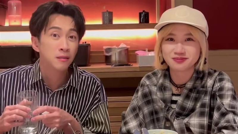Lulu與陳漢典宣布結婚的照片