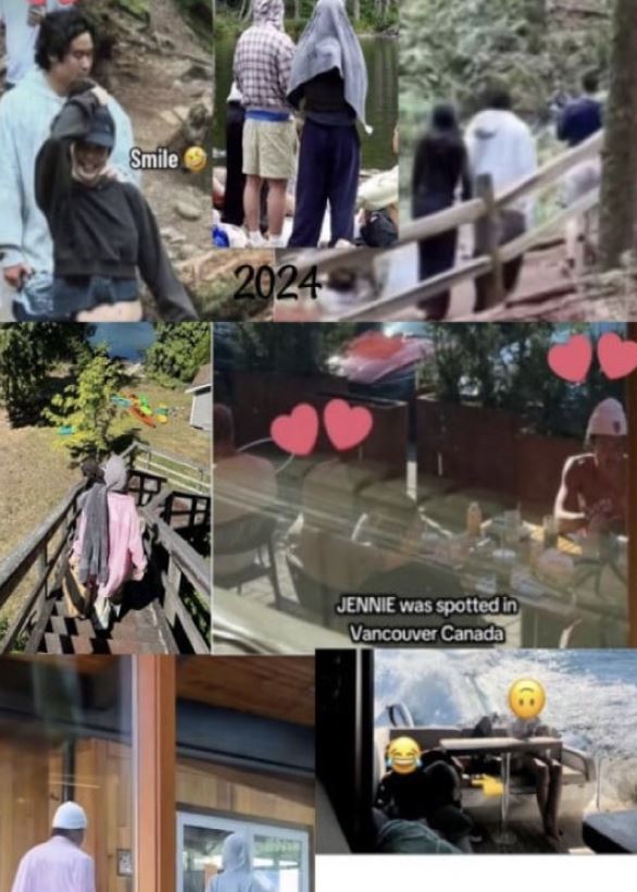 Jennie与Nico Hiraga在加拿大同框场景