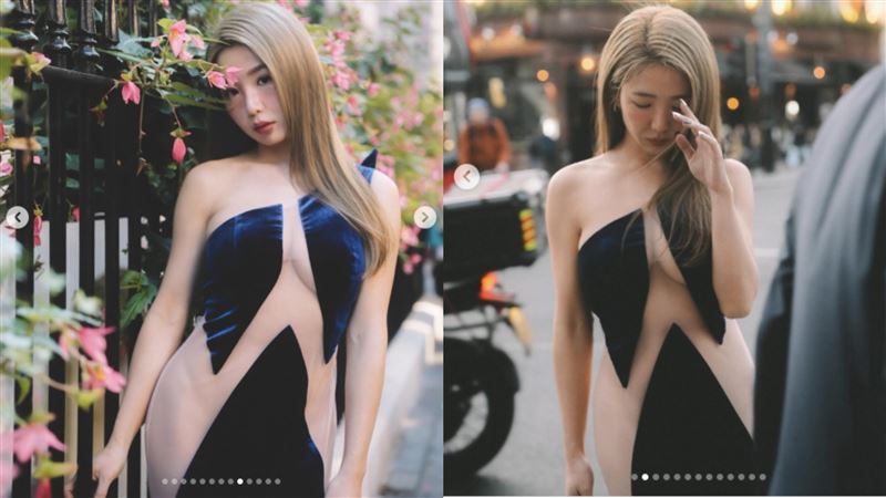 郭書瑤透視禮服1