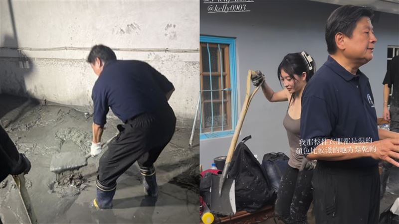 祈錦鈅救災現場