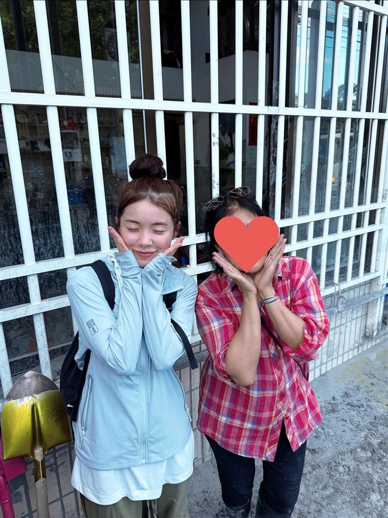李多慧在花蓮光復救災現場