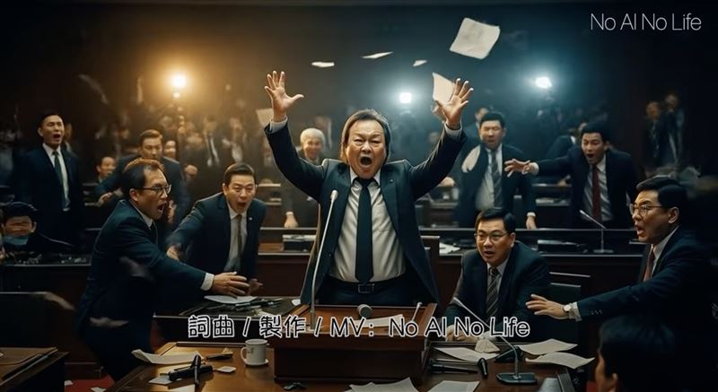AI動畫MV《沒出息 Useless|議場版》截圖