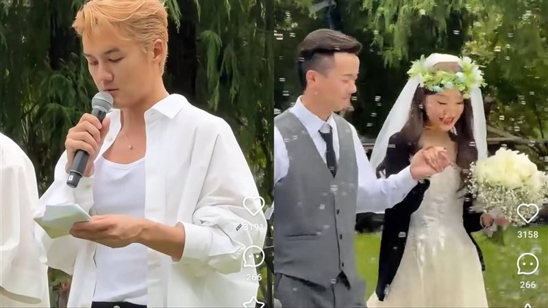 吴克群为癌末女孩筹办婚宴现场