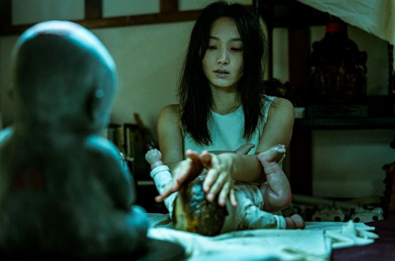 蔡思韵在片中演出恐怖孕婦