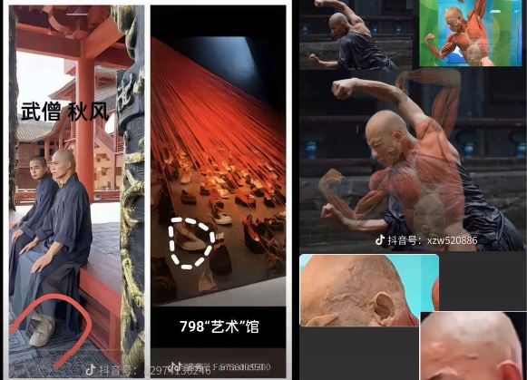 疑似秋風鞋与人体标本