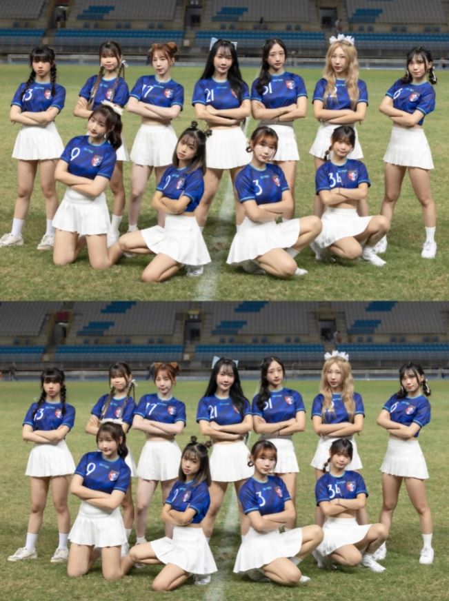 狸貓寶貝首次以足球啦啦隊身分登場