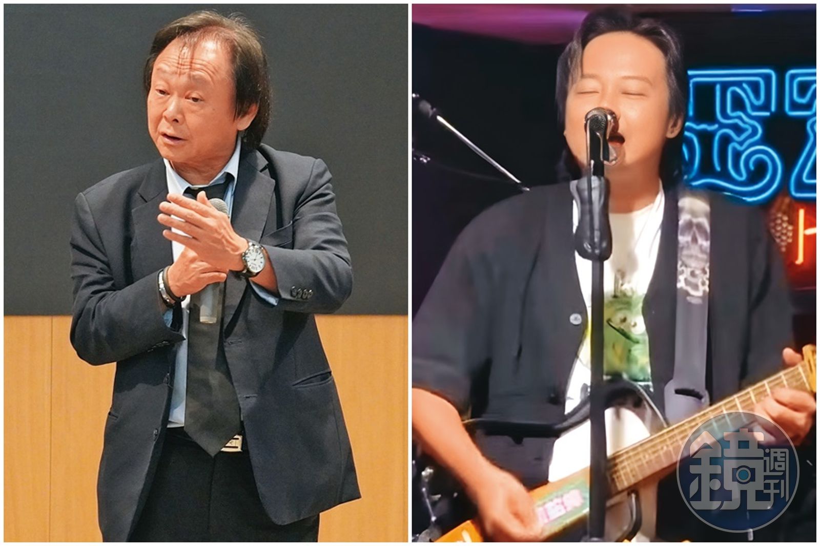 賴銘偉駐唱現場與王世堅神似的造型