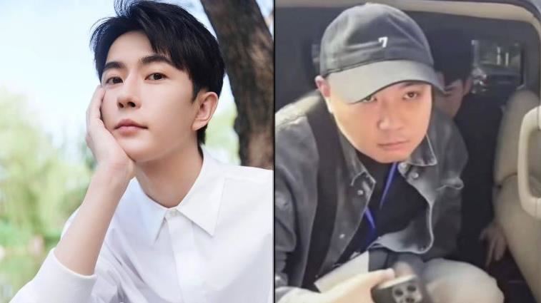 于朦朧(左)墜樓案,傳聞經紀人杜強(右)潛逃來台。(圖/翻攝自微博)