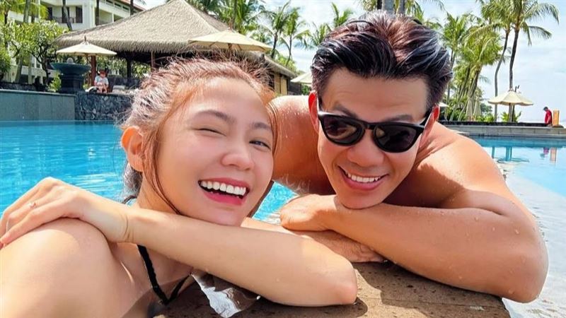 陳志強與曾智希婚後合照