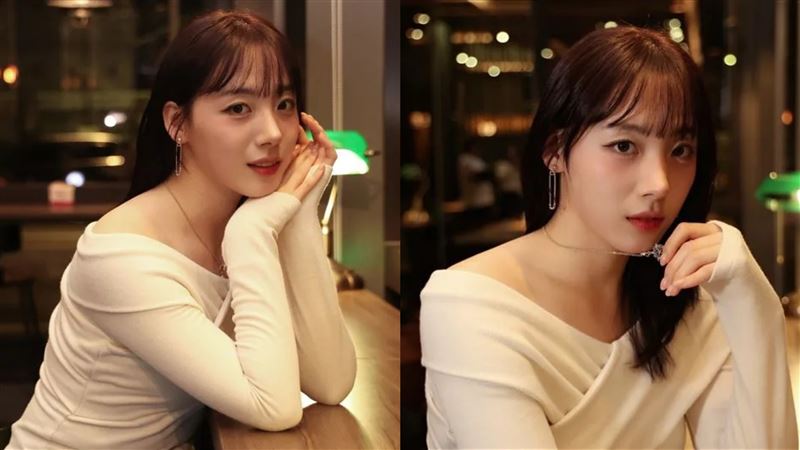 河智媛参加乐天桃猿活动的照片