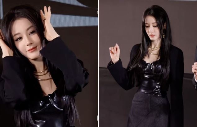 迪麗熱巴出席活動時被指動作生硬