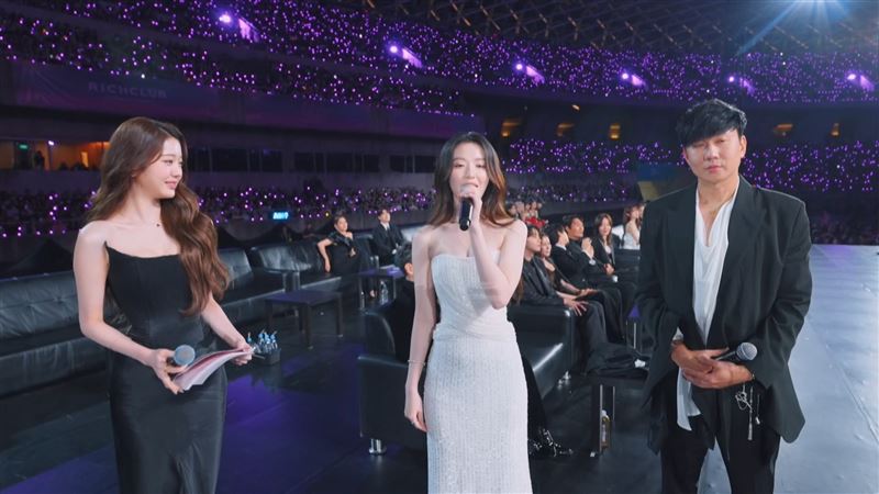 舒華與林俊傑採訪現場照片