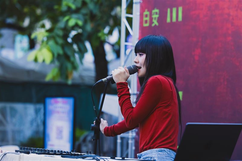 白安路邊野餐照片