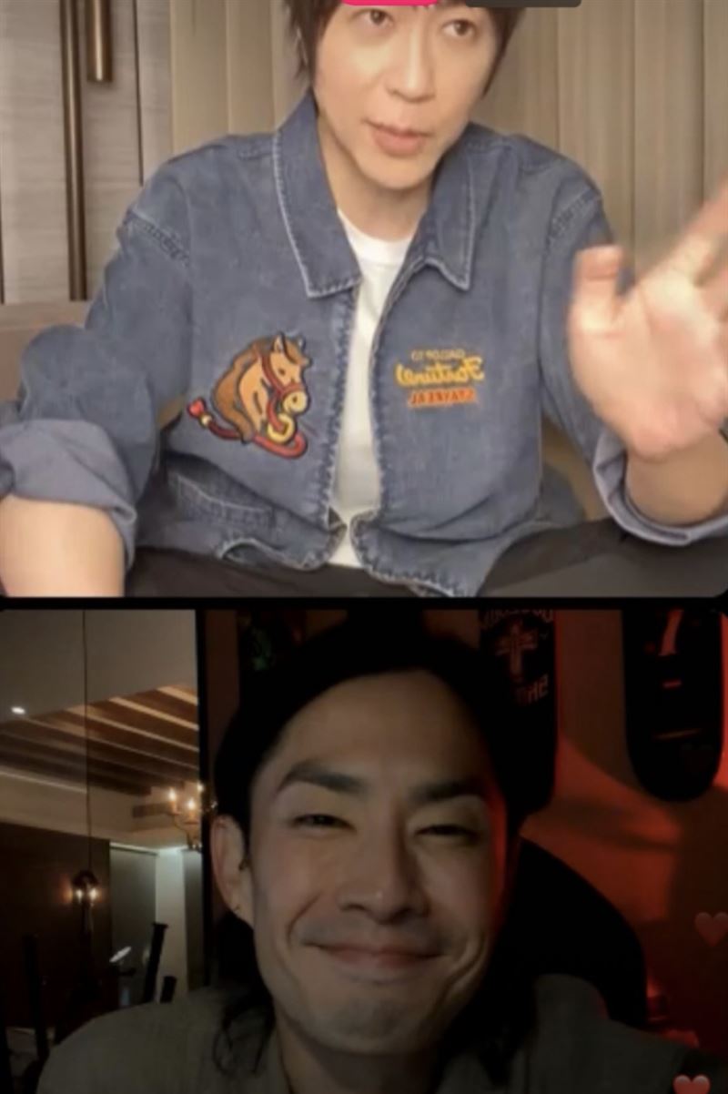 阿信直播现场吴建豪同框